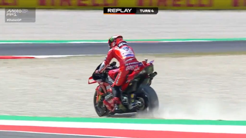  Pecco Bagnaia, durante los Libres 1 del Gran Premio de Italia.