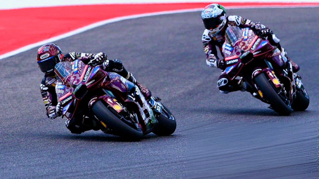 Marc Márquez y Pecco Bagnaia, en el Gran Premio de Italia.