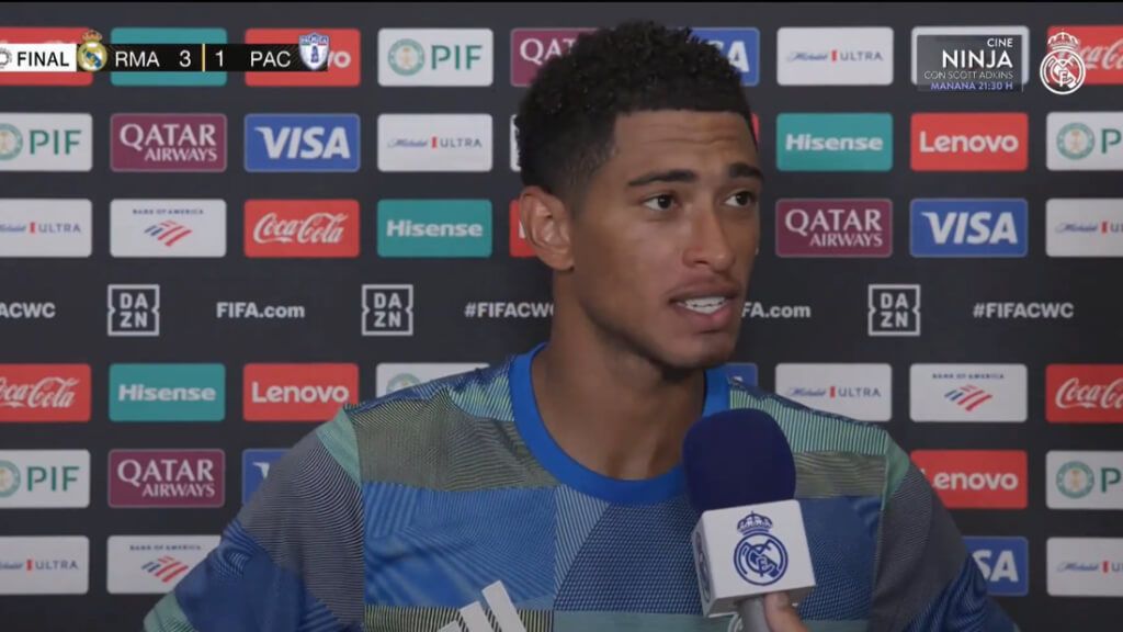  Jude Bellingham reconoció el calor que hacía en el campo durante el Real Madrid Pachuca (Real Mad