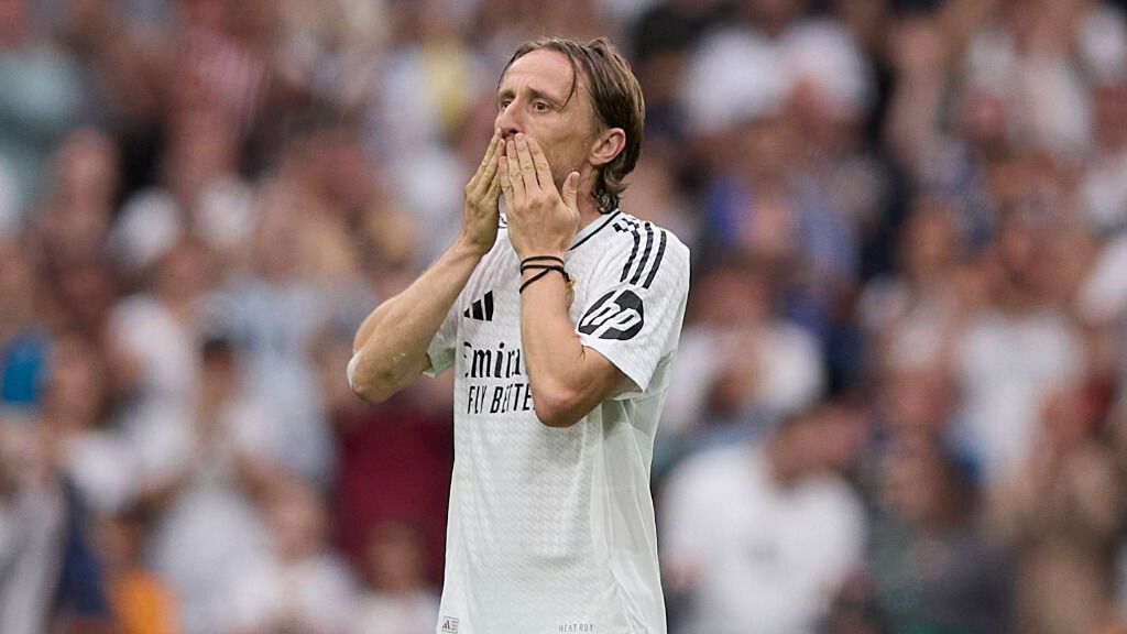  Luka Modric despidiéndose del Real Madrid (Cordon Press)