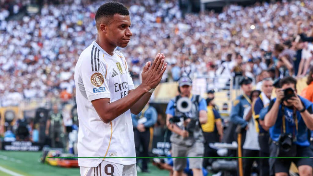 Kylian Mbappé celebrando su gol en el Mundial de Clubes (EFE)