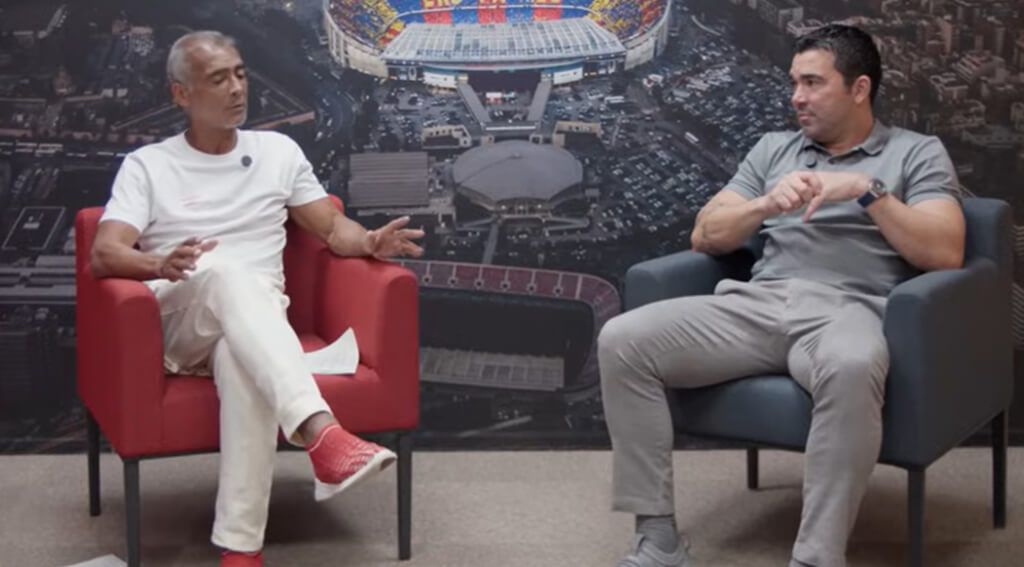 Deco, durante su entrevista con Romario al hablar de Lamine Yamal (captura YT Cara a Cara".