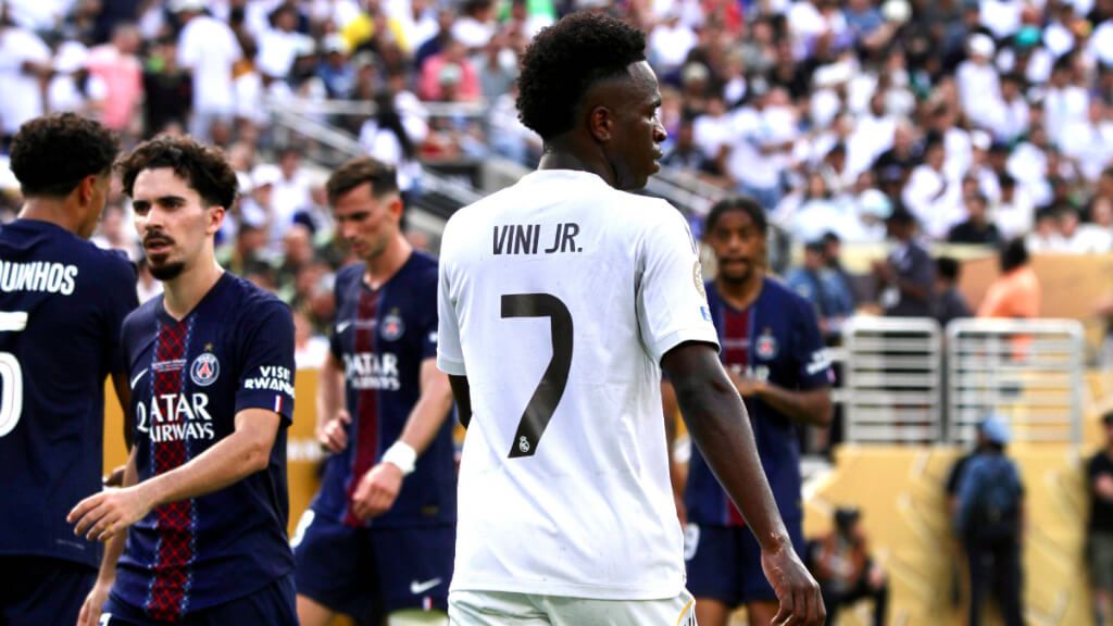 Vinicius Júnior en el partido contra el PSG (Cordon Press)