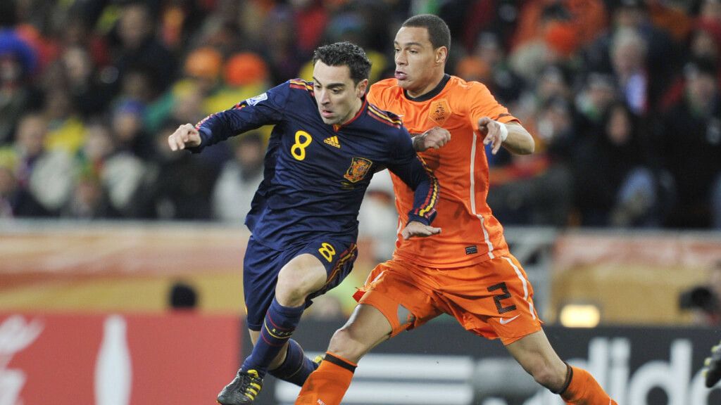  Xavi Hernández, durante la final del Mundial 2010 (foto: Cordon Press)