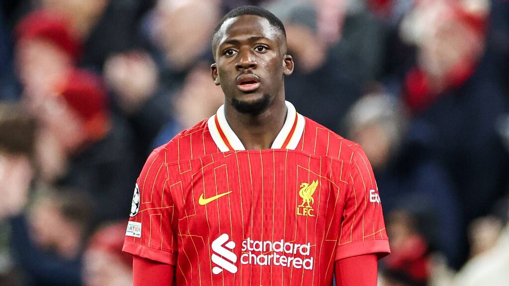 Konaté en un partido con el Liverpool (Cordon Press)