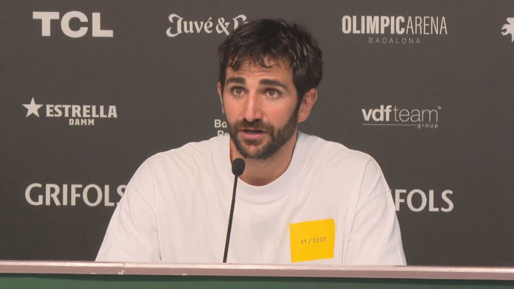 Ricky Rubio en su presentación con el Joventut