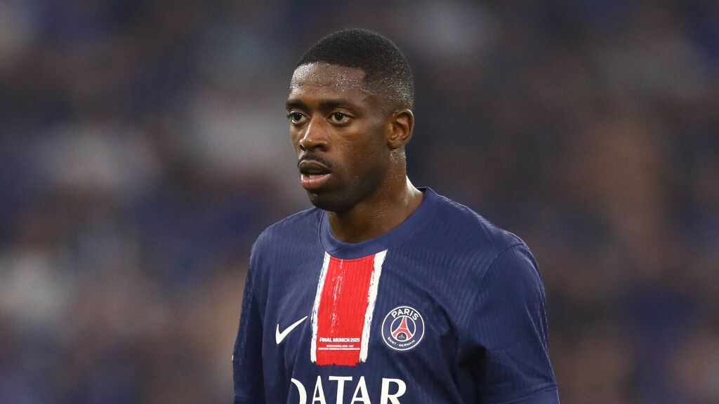  Ousmané Dembélé, durante un partido con el PSG.