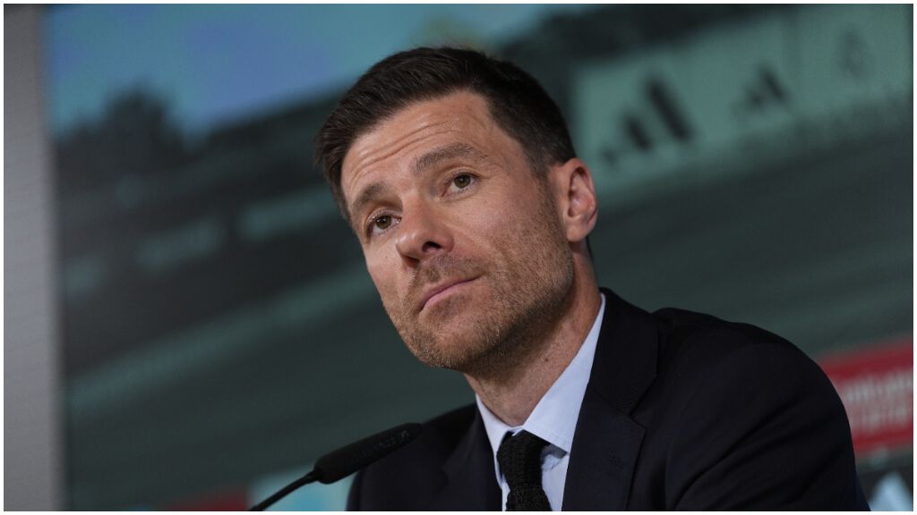  Xabi Alonso, en su presentación con el Real Madrid.