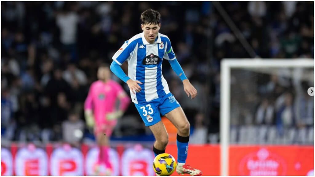  Rafael Obrador, jugador del Deportivo de la Coruña.