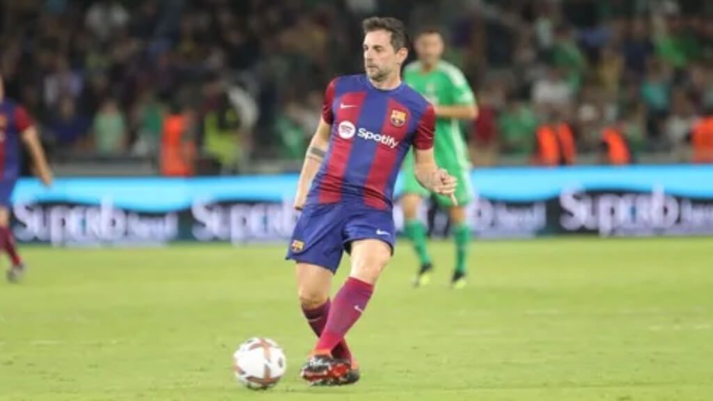 Jofre Mateu, durante un partido con el Barcelona