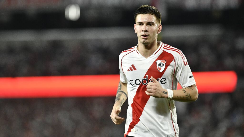  Franco Mastantuono se despedirá de River Plate en el Mundial de Clubes antes de ir al Real Madrid (Cordon Press).