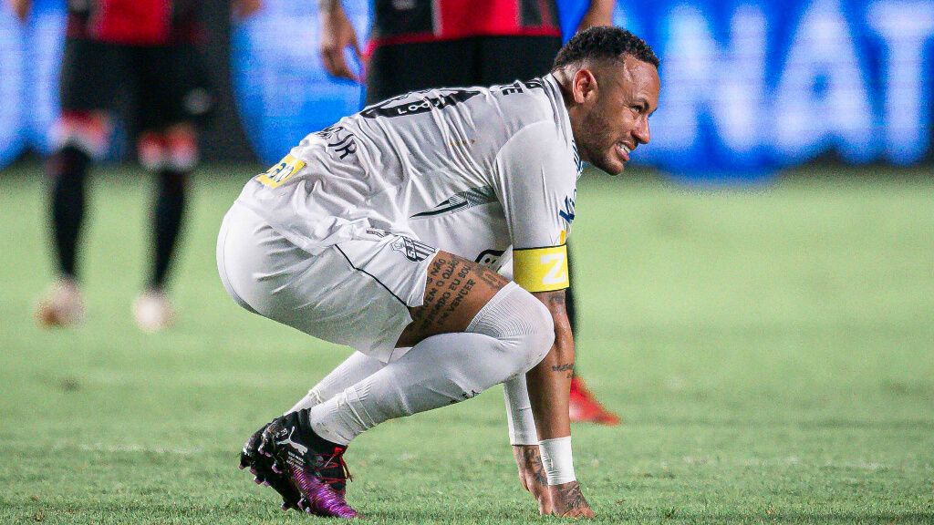  Neymar en su debut con el Santos (Cordon Press)