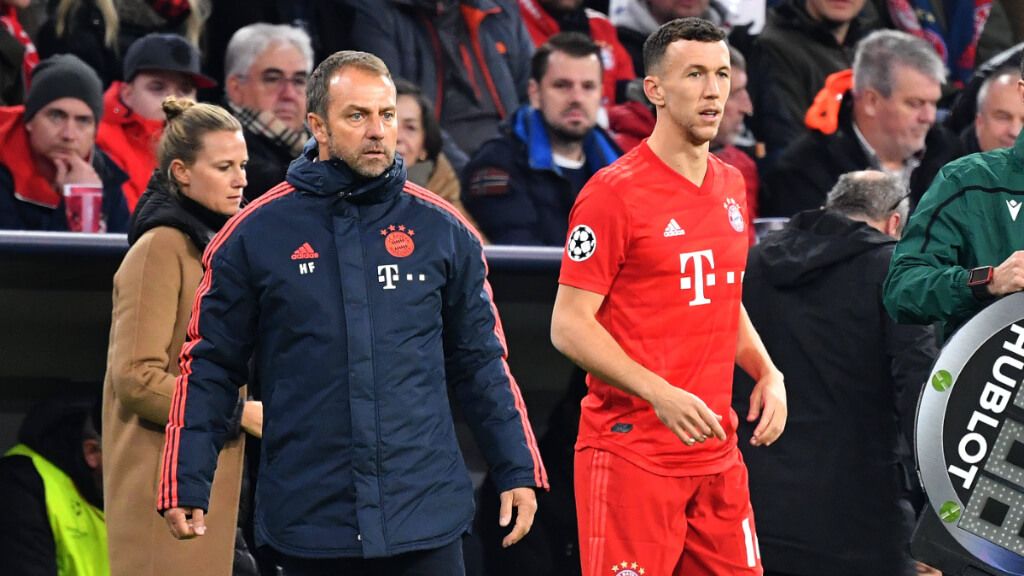  Hansi Flick e Ivan Perisic coincidieron en el Bayern Múnich (foto: Cordon Press).