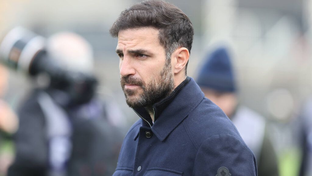  Cesc Fábregas, en un partido con el Como 1907.