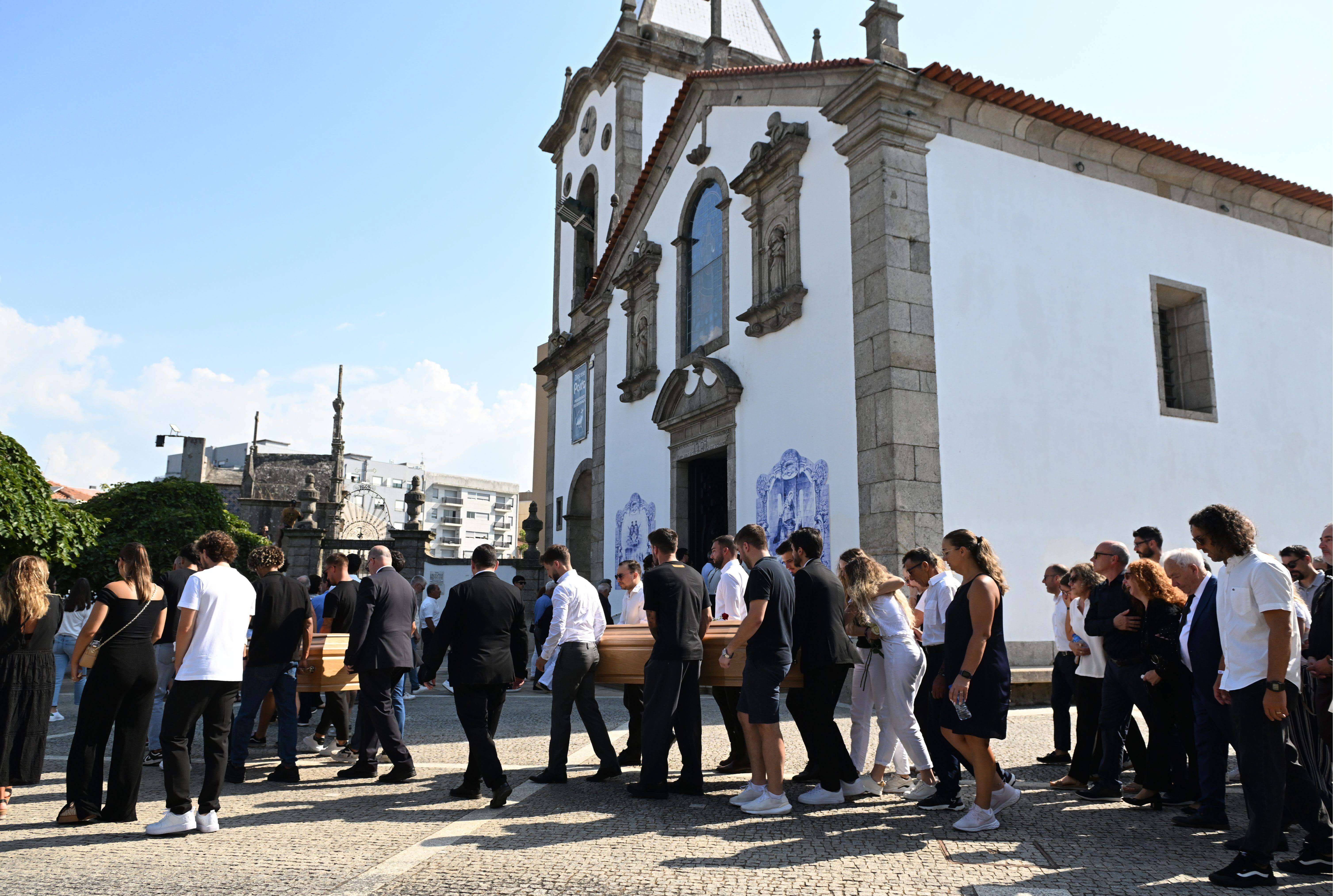 Funeral de Diogo Jota en Gondomar.