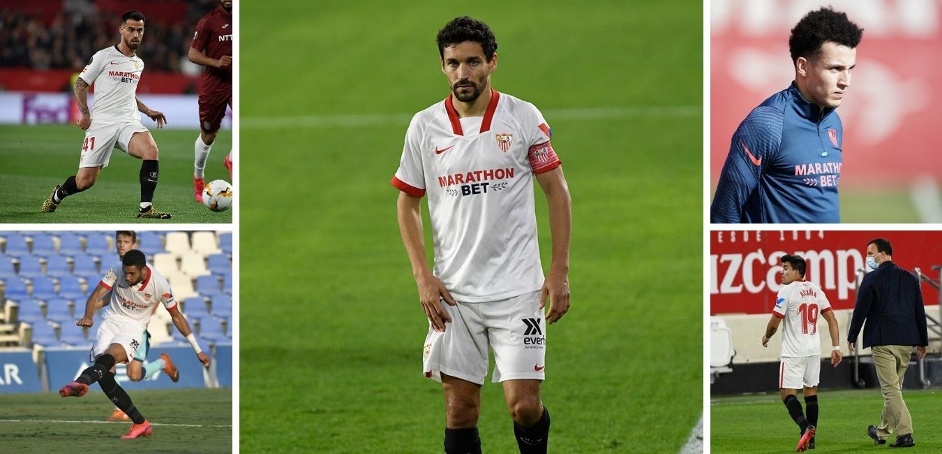  Futbolistas del Sevilla tocados..