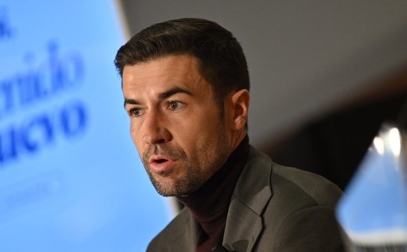  Gabi Fernández, durante su presentación con el Real Zaragoza.