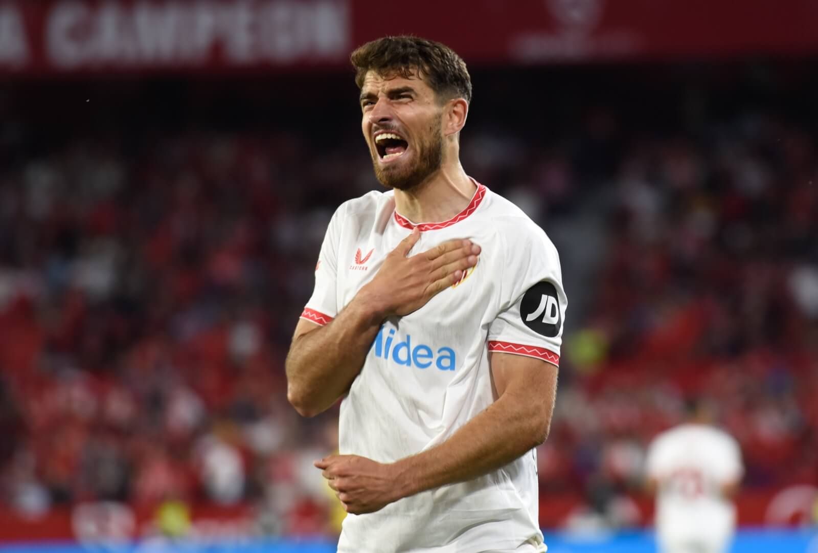 García Pascual celebra su gol a Las Palmas.