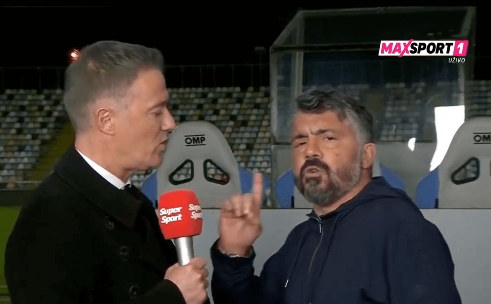  Gattuso casi llega a las manos con un comentarista televisivo