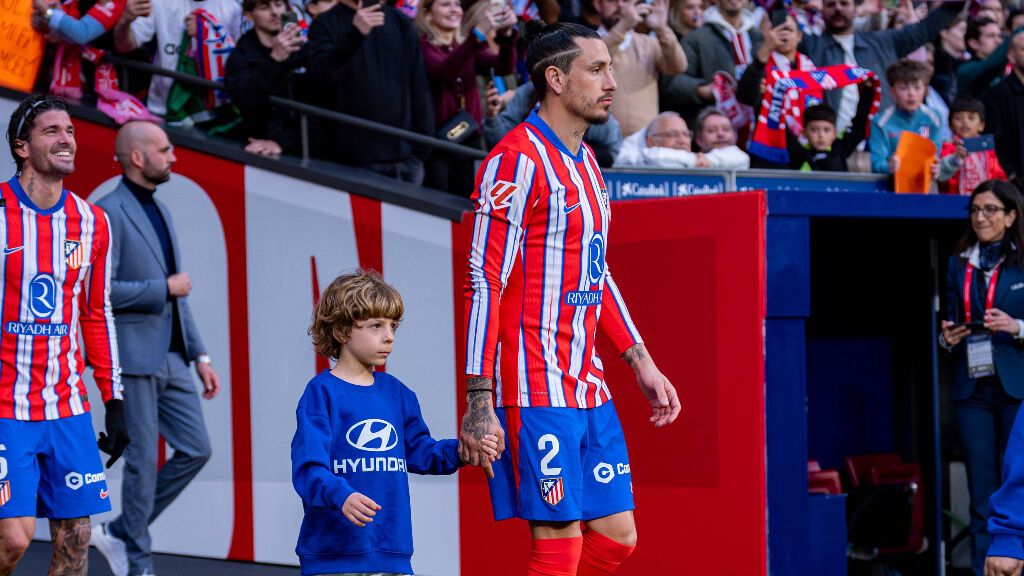  José María Giménez antes del partido ante el Celta de Vigo (Fuente: Cordon Press)