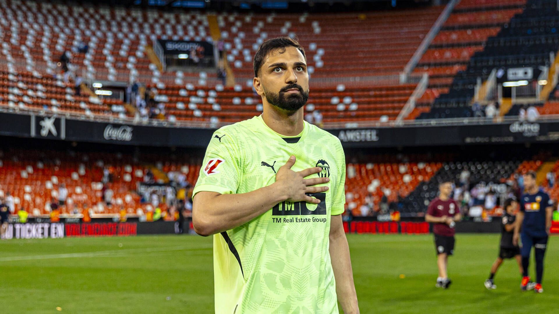 Giorgi Mamardashvili se despide de Mestalla