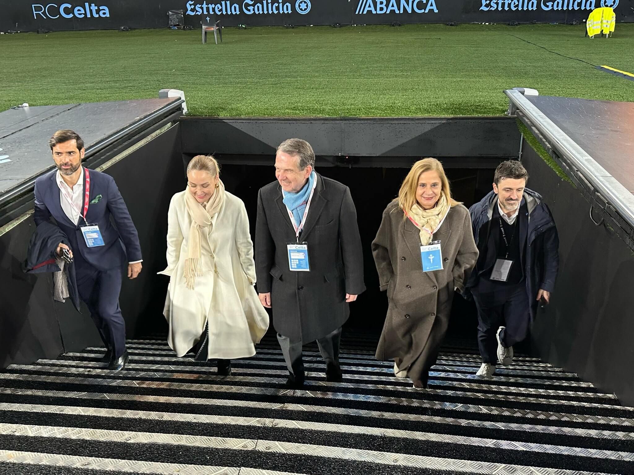  Abel Caballero y Marián Mouriño en Balaídos.