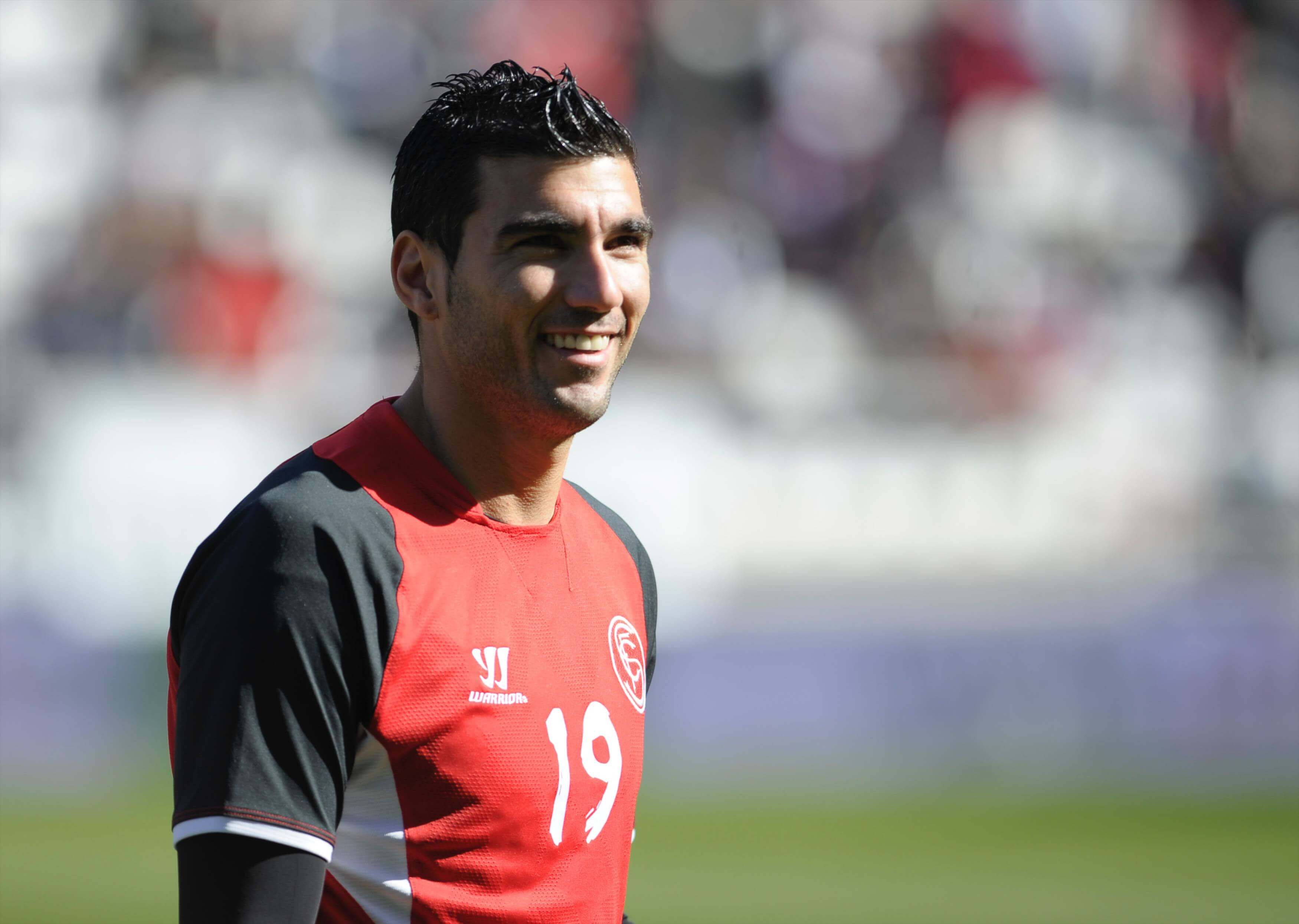  José Antonio Reyes, entrenando con el Sevilla.