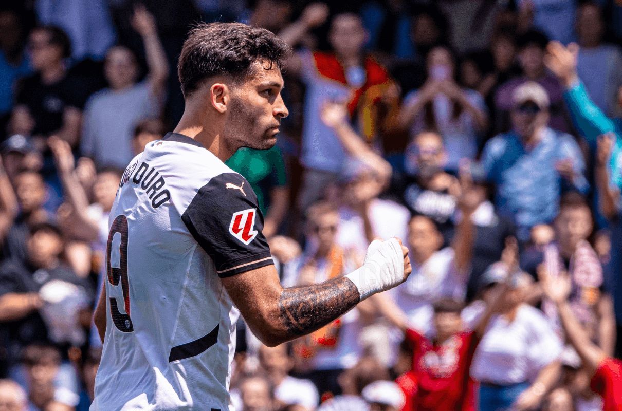 Gol de Hugo Duro que sirve para sellar la permanencia