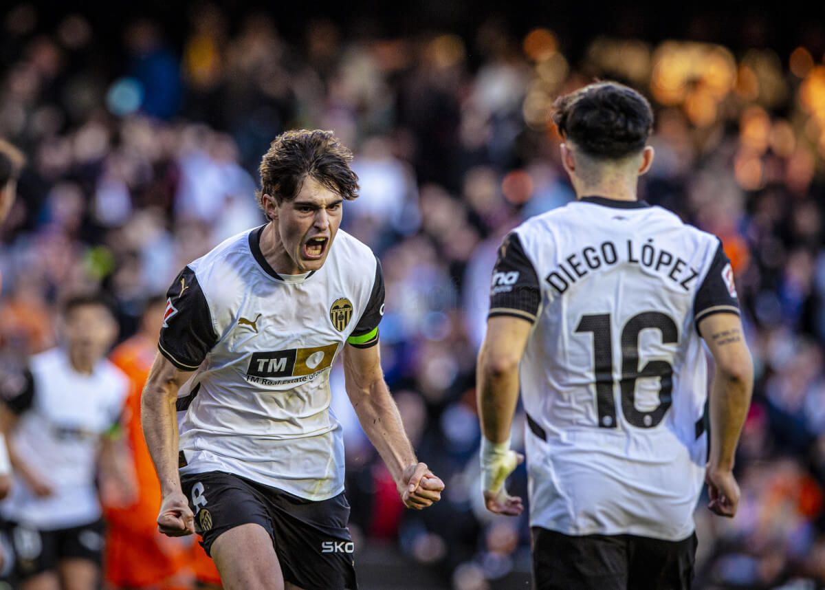  Gol de Javi Guerra al Celta de Vigo.