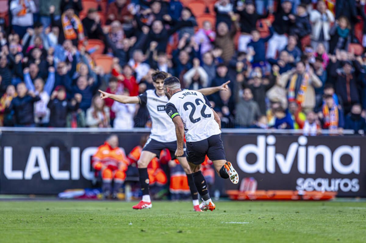 Gol de Luis Rioja al Celta de Vigo.