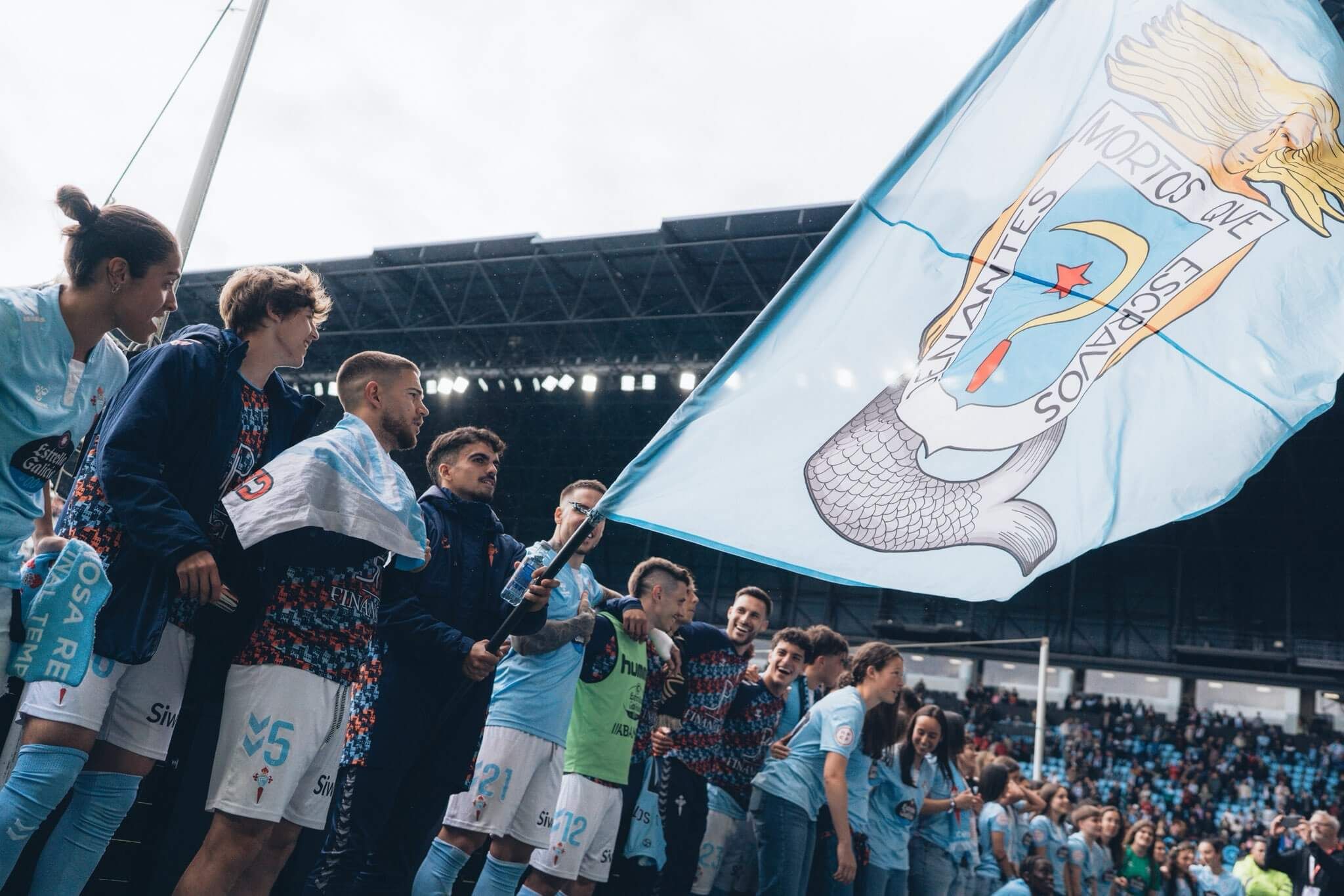  Celebración con la afición.