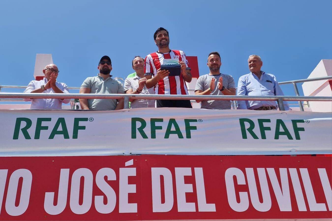 Dani Güiza, en el torneo de veteranos con el Juventud Sanluqueña.