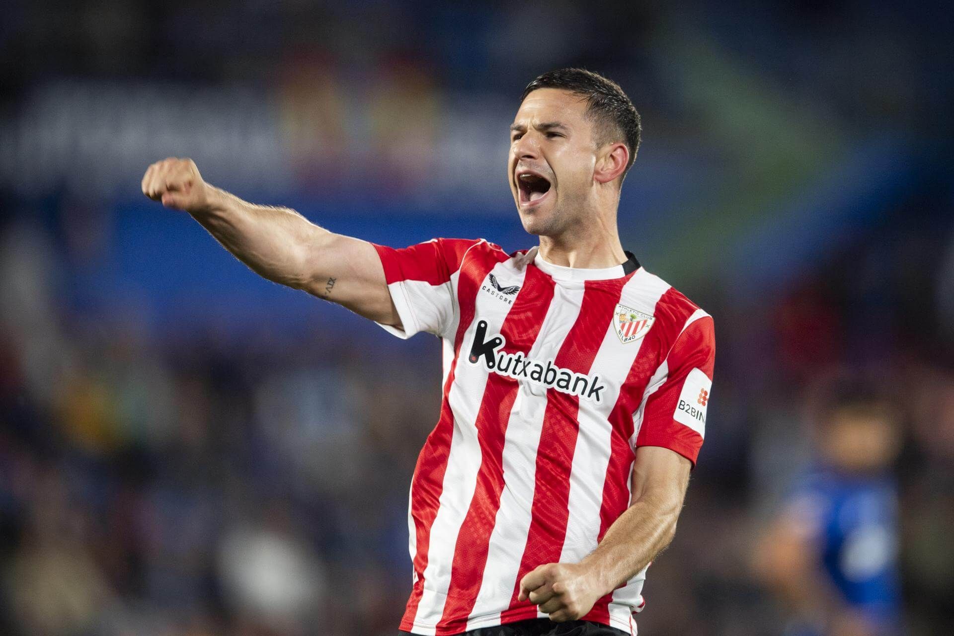  Gol de Gorka Guruzeta ante el Getafe en el Coliseum.