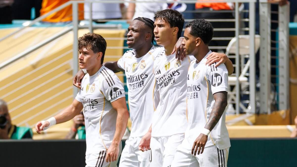  El Real Madrid celebrando un gol en el Mundial de Clubes (Redes Sociales)