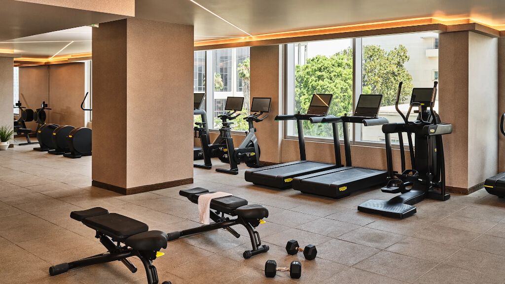  Gimnasio del hotel Conrad Los Ángeles (Hilton)