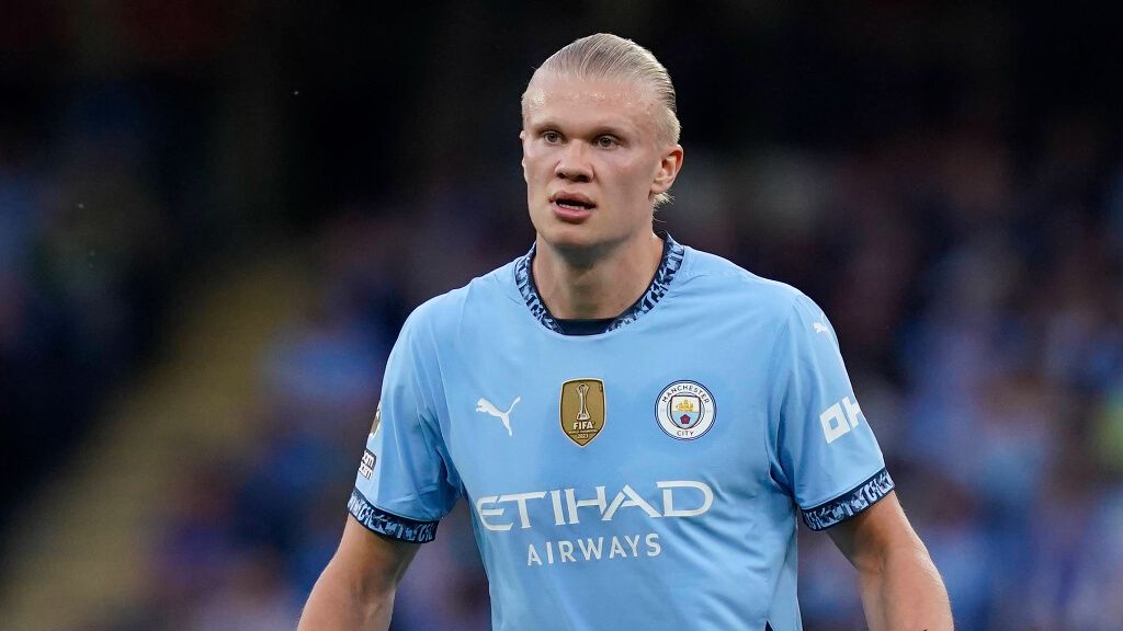  Haaland, en un partido con el Manchester City (Cordon Press)