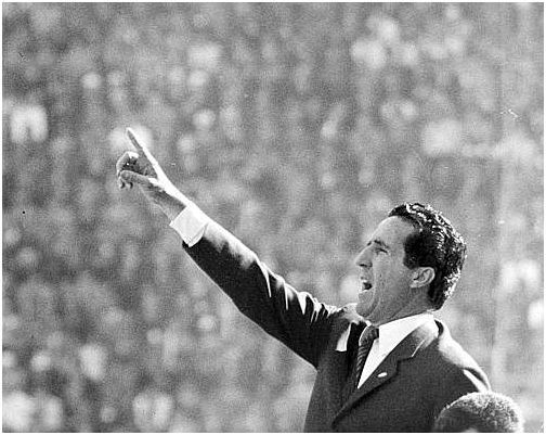 Helenio Herrera, exentrenador del Sevilla.