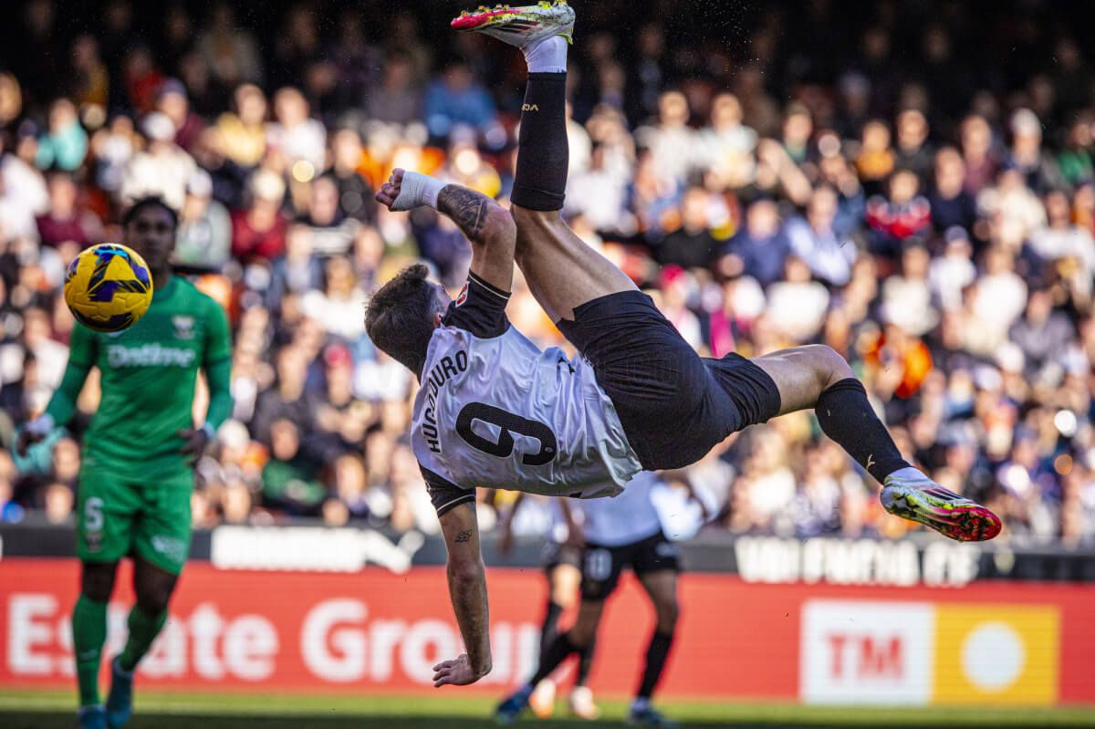 Hugo Duro, ante el CD Leganés.