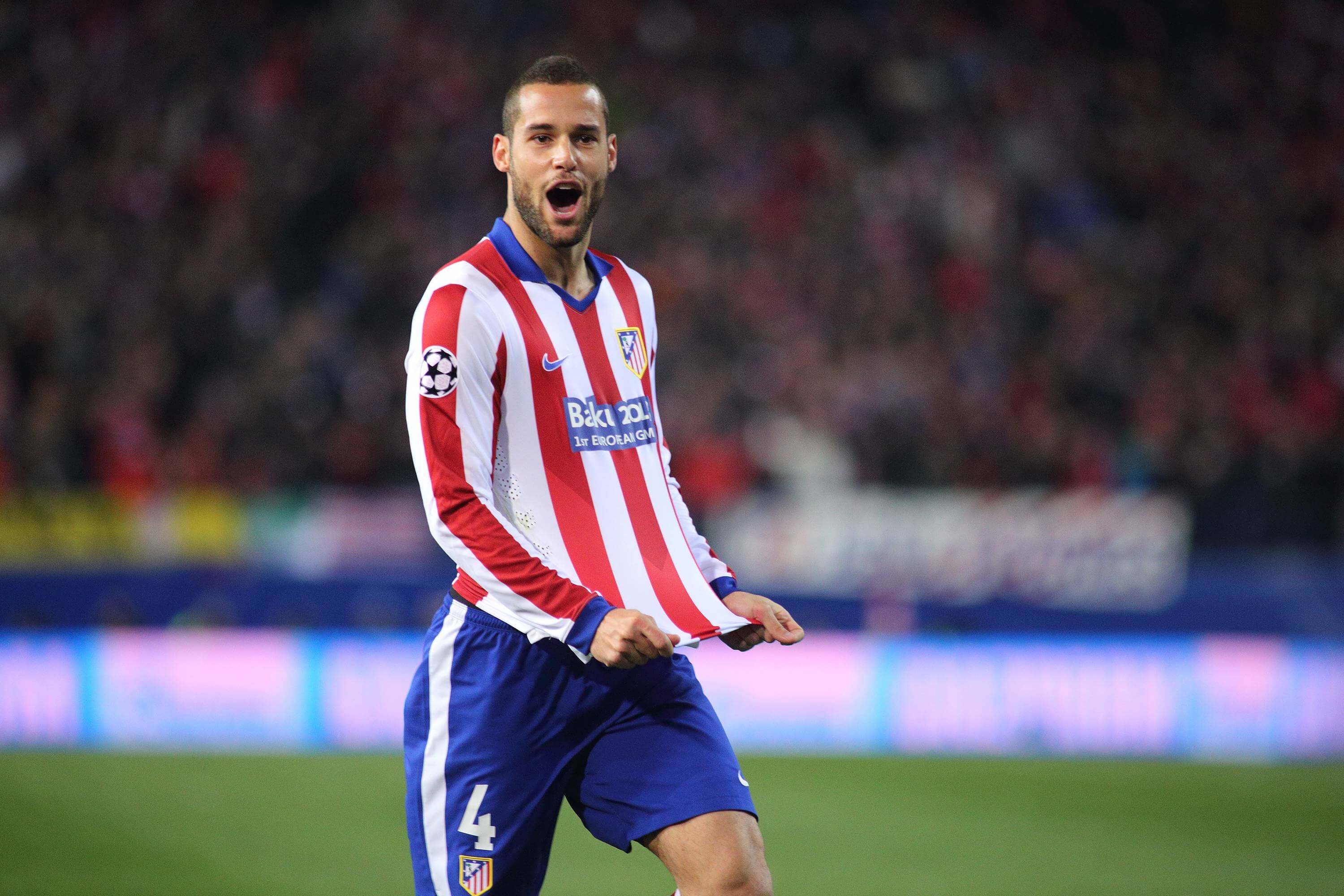  Mario Suárez celebra un gol con el Atlético de Madrid (Cordon Press)