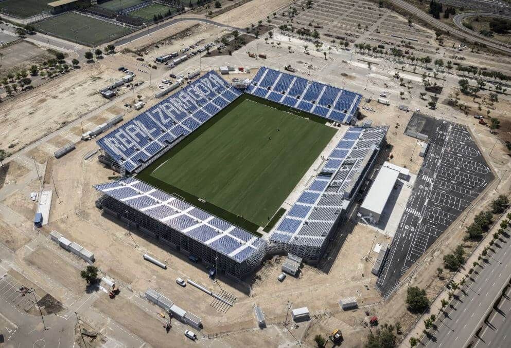 'Ibercaja Estadio', el nombre del nuevo estadio modular del Real Zaragoza.