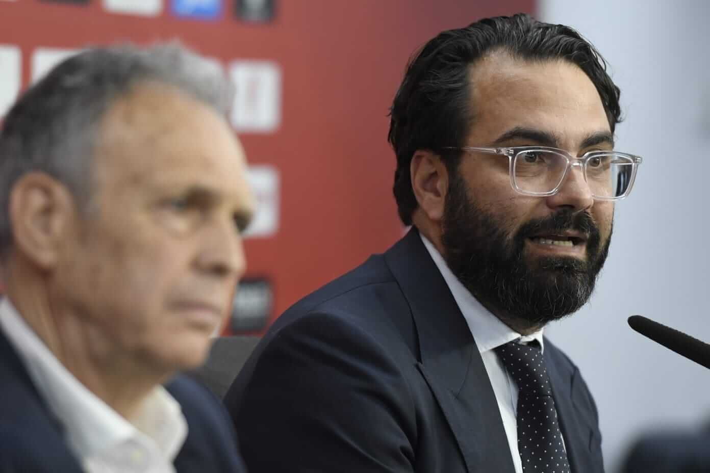 Víctor Orta, en la presentación de Joaquín Caparrós.