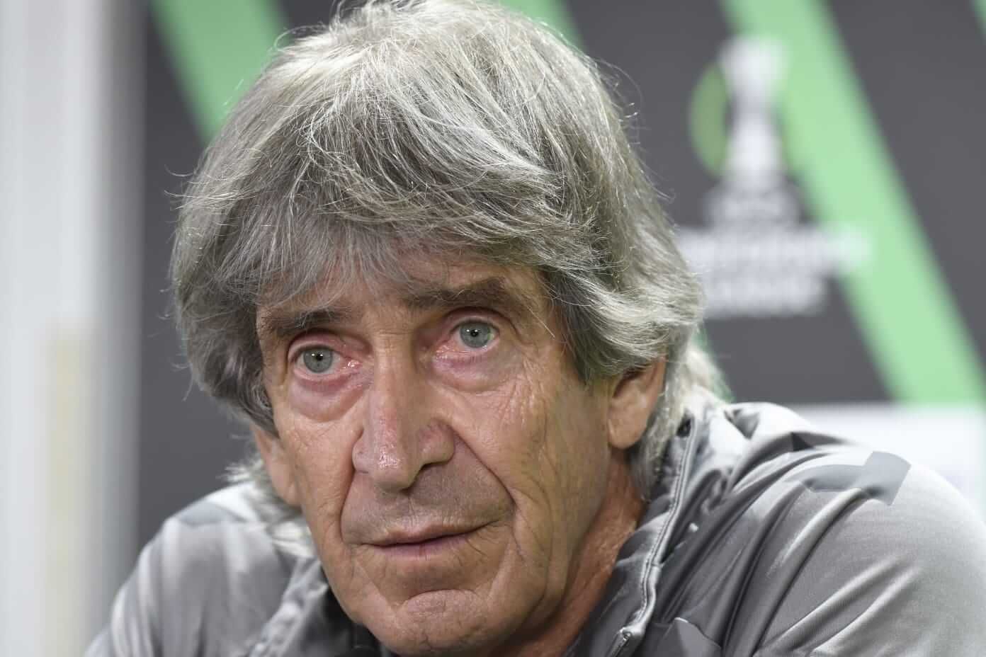 Manuel Pellegrini, en sala de prensa.