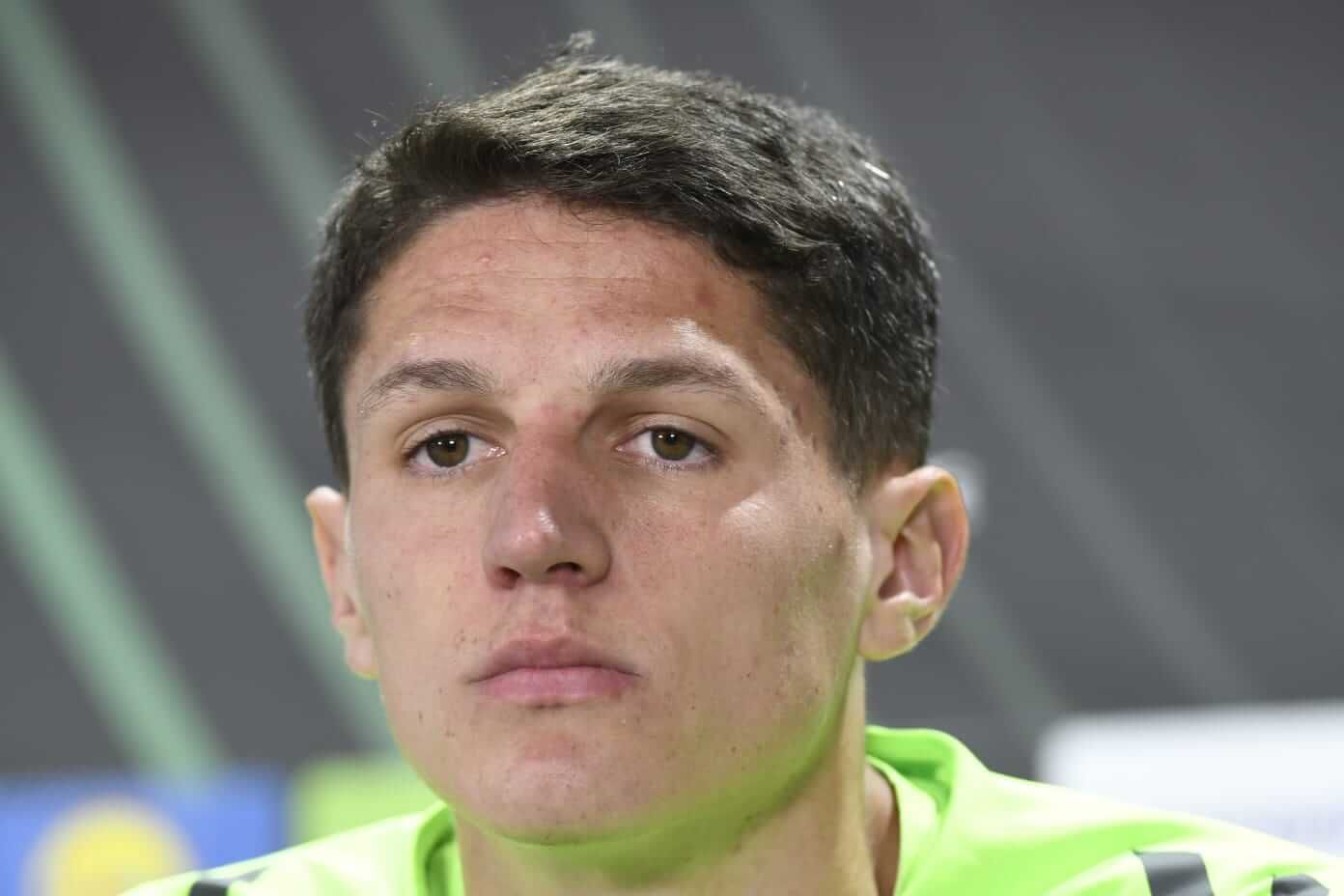  Sergi Altimira, jugador del Betis, en sala de prensa.