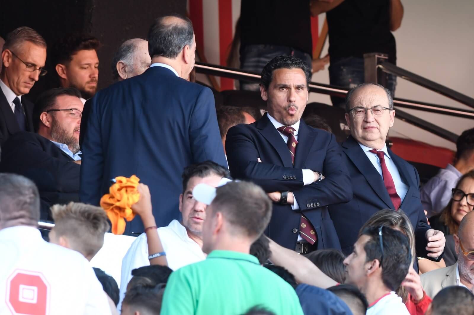 Del Nido Carrasco y José Castro, en el partido ante el Real Madrid.