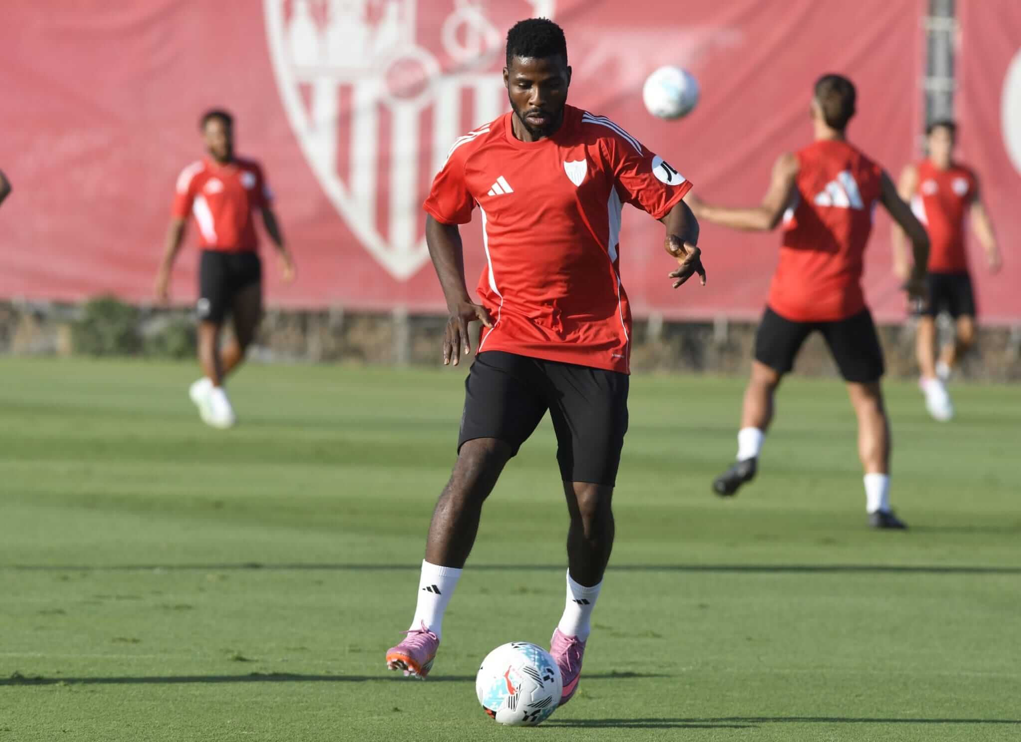 Kelechi Iheanacho, en la sesión del viernes.