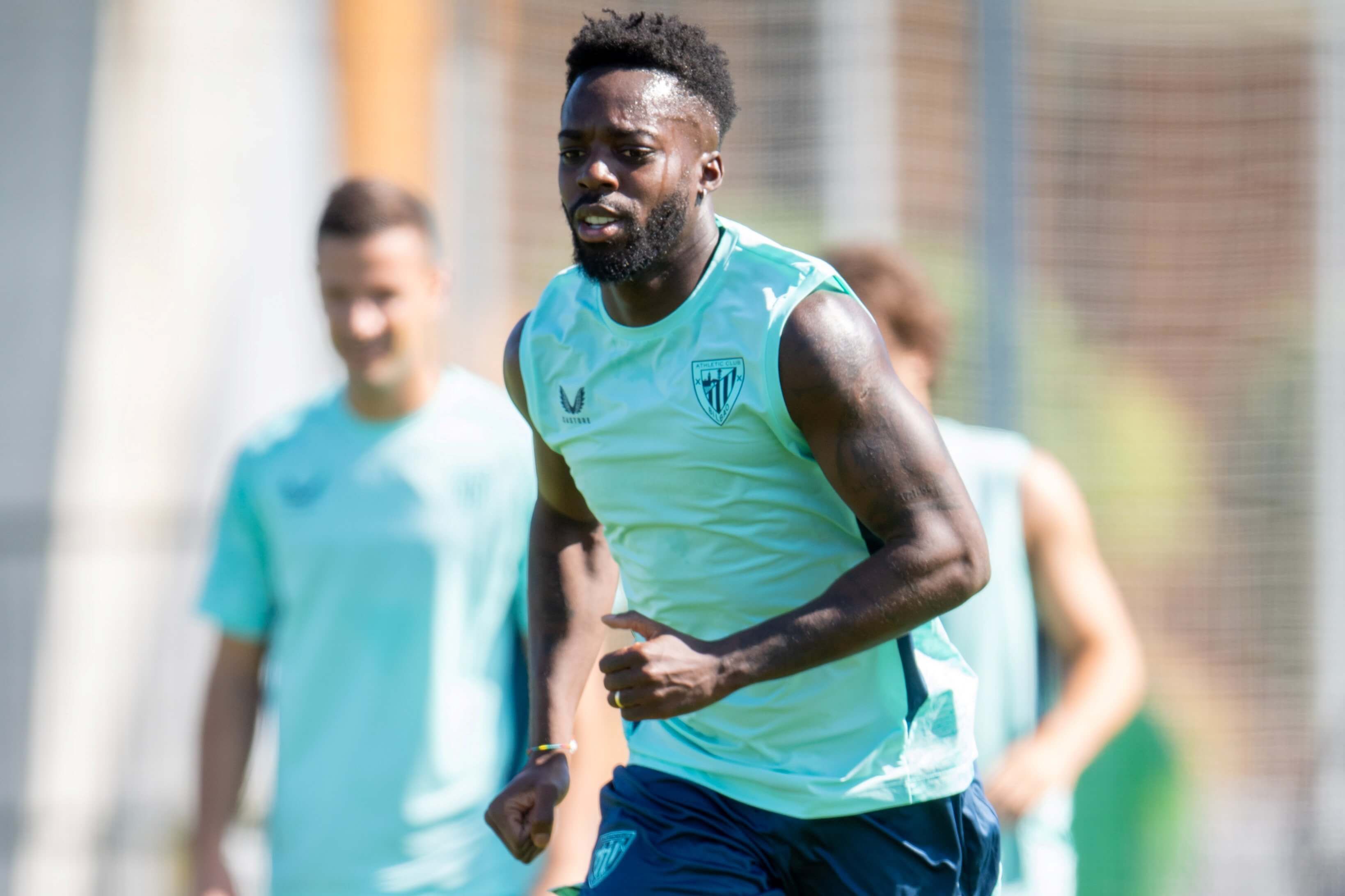  El capitán Iñaki Williams se esfuerza ya en Lezama en la pretemporada 2025-2026.