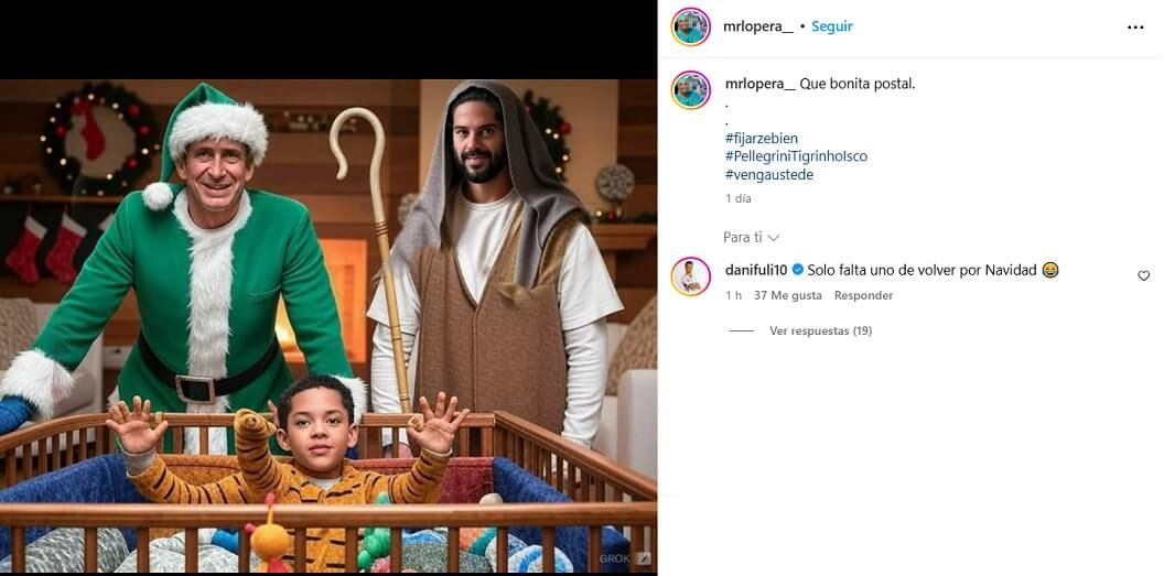  La respuesta de Dani Ceballos en Instagram.