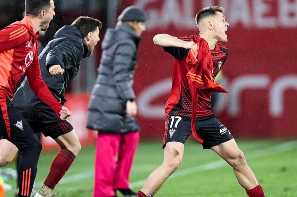 Urko Izeta, delantero cedido por el Athletic Club en Anduva (Foto: CD Mirandés).