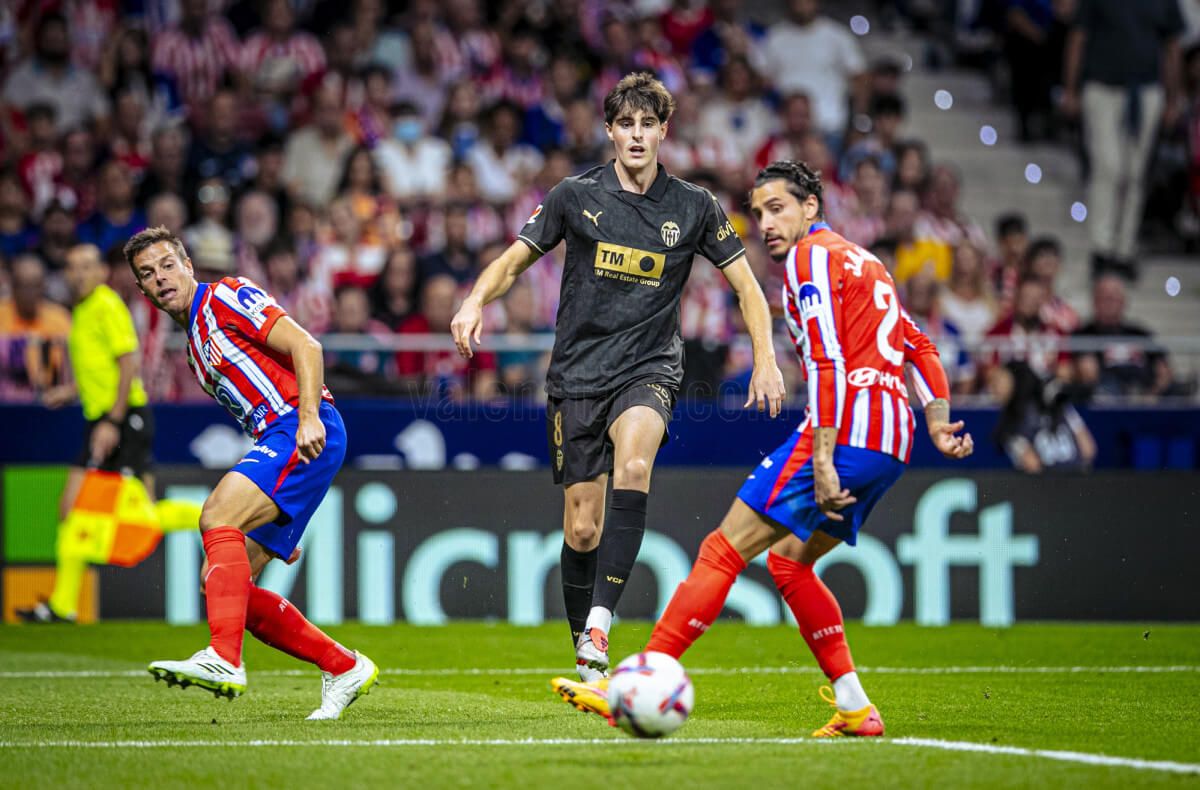  Javi Guerra, ante el Atlético.