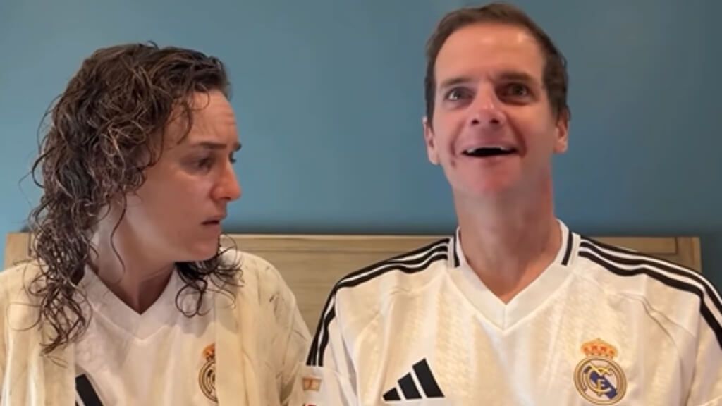  Jero Freixas y José de Cabo, con la camiseta del Real Madrid (Instagram)